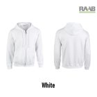 Adult Full zippzáras férfi pulóver zöld színben