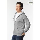 Adult Full zippzáras férfi pulóver zöld színben