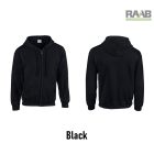 Adult Full zippzáras férfi pulóver zöld színben