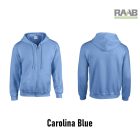 Adult Full zippzáras férfi pulóver zöld színben