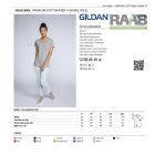 Egyszerű női póló V nyakkivágással M-es méretű-piros