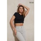Cropped T rövid top-póló