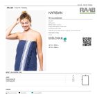 Fouta törölköző 180x100 cm