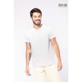 V-Neck férfi pamutpóló