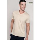 V-Neck férfi pamutpóló