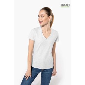 V-Neck női pamutpóló