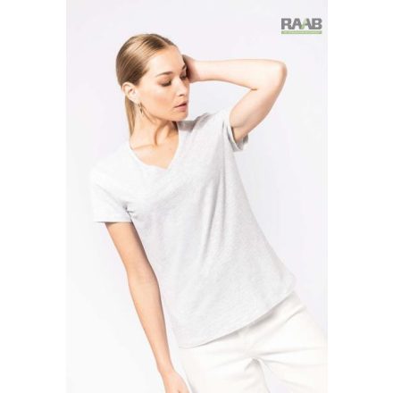 V-Neck női pamutpóló
