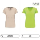 V-Neck női pamutpóló