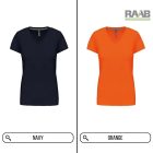 V-Neck női pamutpóló