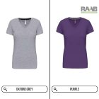 V-Neck női pamutpóló