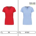 V-Neck női pamutpóló