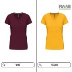 V-Neck női pamutpóló