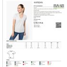 V-Neck női pamutpóló