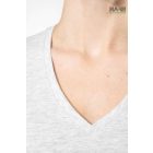 V-Neck női pamutpóló