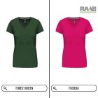 V-Neck női pamutpóló