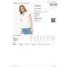 Knit V-nyakas női póló szegéllyel