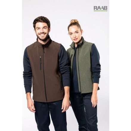 Egyszerű szabású férfi softshell mellény S-4XL-ig