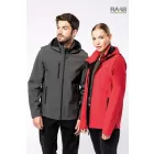 Kapucnis, unisex softshell kabát