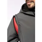 Kapucnis, unisex softshell kabát