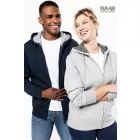 Full cipzáras unisex kapucnis pulóver 