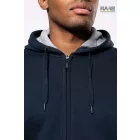 Full cipzáras unisex kapucnis pulóver 