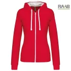 Contrast női kapucnis pulóver