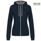 Contrast női kapucnis pulóver