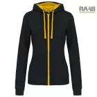 Contrast női kapucnis pulóver