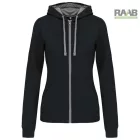 Contrast női kapucnis pulóver