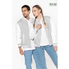 Teddy unisex pulóver csíkos gallérral