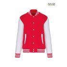 Teddy unisex pulóver csíkos gallérral