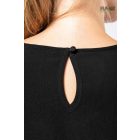 Crepe Blúz rövid ujjú