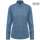 Chambray női farmer ing