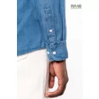 Chambray férfi farmer ing