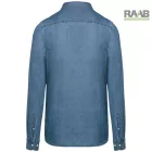 Chambray férfi farmer ing