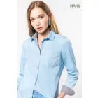 Nevada felhajtható ujjú női ing XS-piros