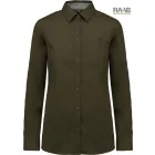 Nevada felhajtható ujjú női ing XS-piros