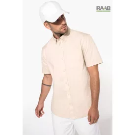 Angora színű ARIANA rövid ujjú férfi ing M-es méretű 