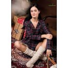 Sherpa téli  zokni angora melange színben