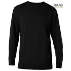 Crev Neck férfi üzleti pulóver fekete 4XL-es