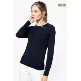 Crev Neck női üzleti pulóver