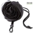 Rózsa formába gyűrhető táska kék és fekete