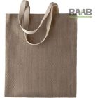 Juta táska natur színű füllel - 100% környezetbarát