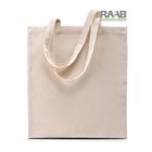 Organikus pamut shoppingtáska fekete és natúr színben