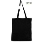 Organikus pamut shoppingtáska fekete és natúr színben