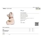 VELVET Bársony mackó - S