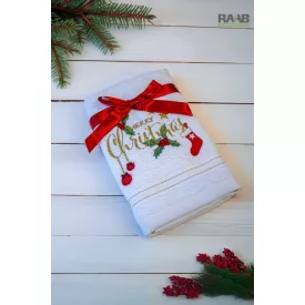 Christmas törölköző fehérszín/mintás 45X70 cm-es