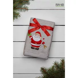 Christmas törölköző sand/télapó mintás 45X70 cm-es