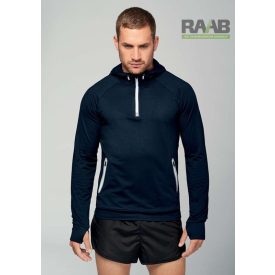 Sportfelső fényvisszaverő cipzárral