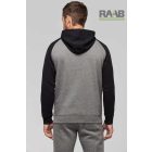 Two-Tone kapucnis pulóver kontrasztos színekkel